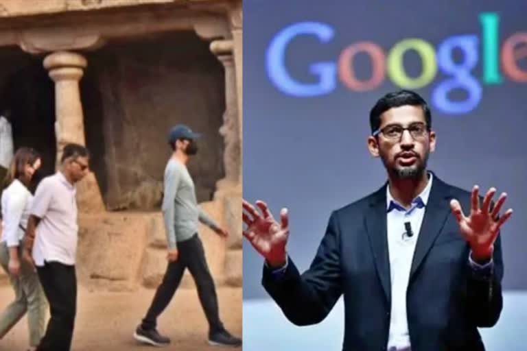 google-ceo-sundar-pichai-visits-mahabalipuram-in-tamil-nadu