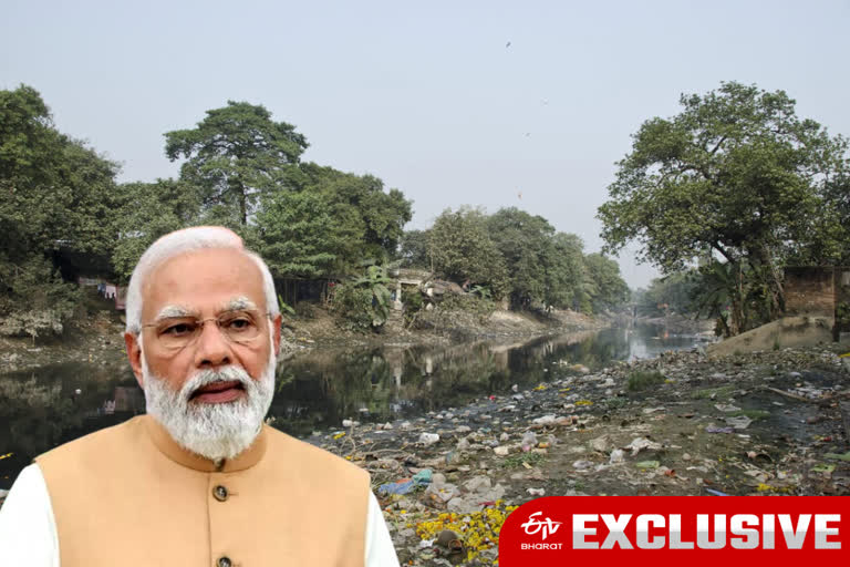 (PM Narendra Modi Laying Foundation for Reformation of Adi Ganga ETV BHARAT