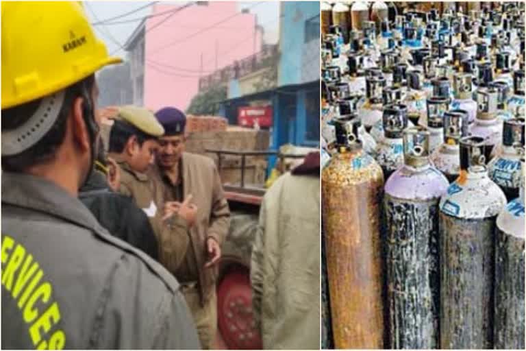 Oxygen cylinder exploded in Chandau