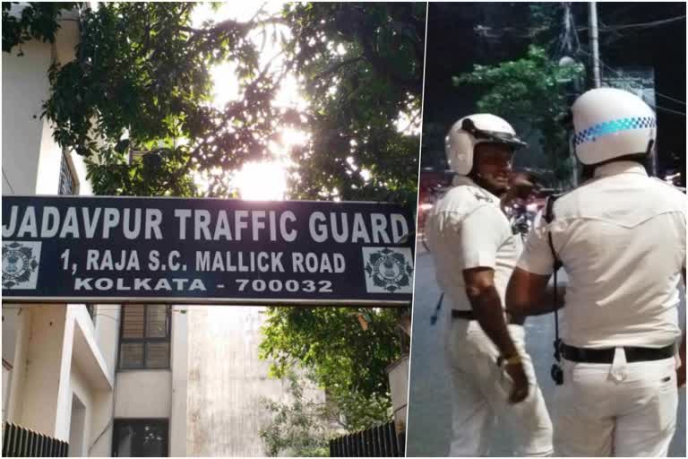 two members of Kolkata Police beaten by motorbike rider and his companions