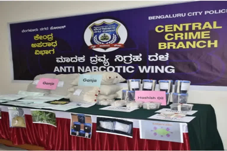 Bangalore CCB  Bangalore CCB siezed 6 crore worth drugs  drugs  drugs siezed in Bangalore  ലഹരിമരുന്നുകളുമായി 8 പേര്‍ പിടിയില്‍  കര്‍ണാടക  ബെംഗളൂരു സെന്‍ട്രല്‍ ക്രൈംബ്രാഞ്ച്  കൊട്ടനൂർ  ബാനസവാടി  ഇലക്‌ട്രോണിക് സിറ്റി