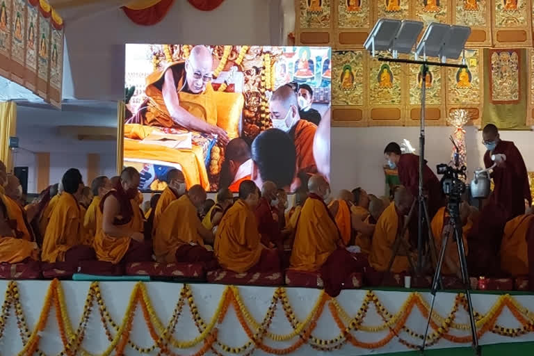 Dalai Lama addressed third day of teaching event in Bihar
