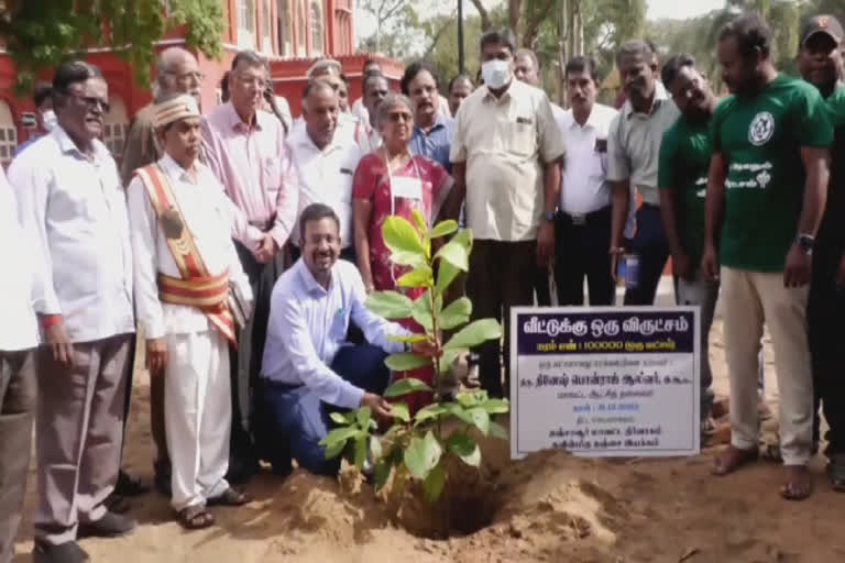 ஓராண்டில் ஒரு லட்சம் மரங்கள் வளர்க்கும் திட்டம் முழுமையடைந்தது- ஆட்சியர் தினேஷ் பொன்ராஜ்