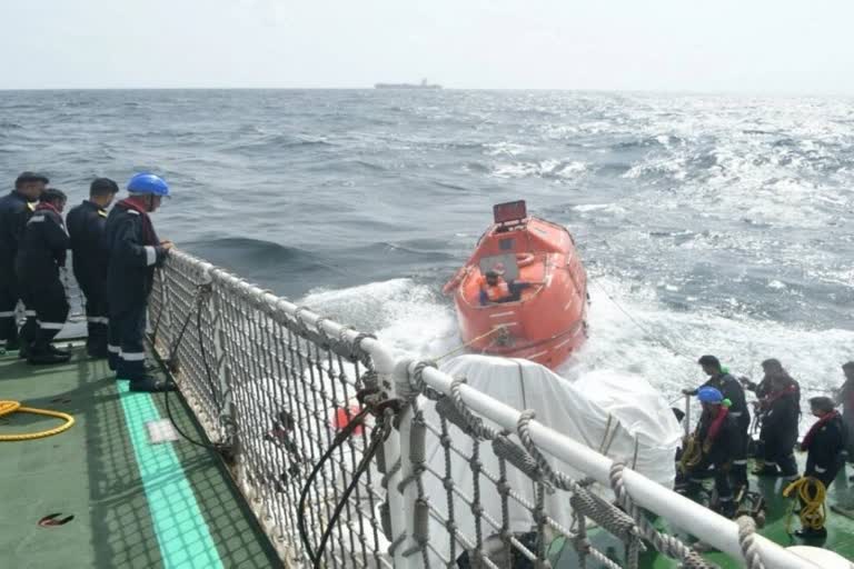 Indian Coast Guard ship crew rescued