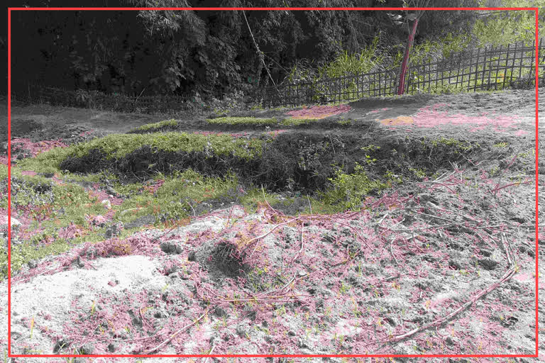 Damaged ramp over Ranganadi embankment