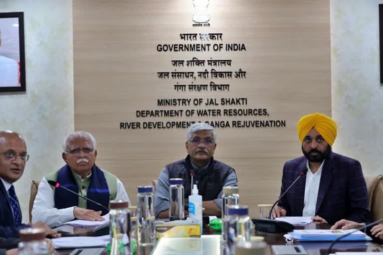 Meeting in Delhi on Satluj Yamuna Link Canal issue