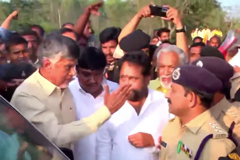 Tension during Chandrababu Kuppam Tour in ap