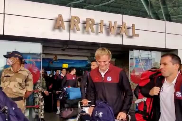 Chile team arrives in Bhubaneswar