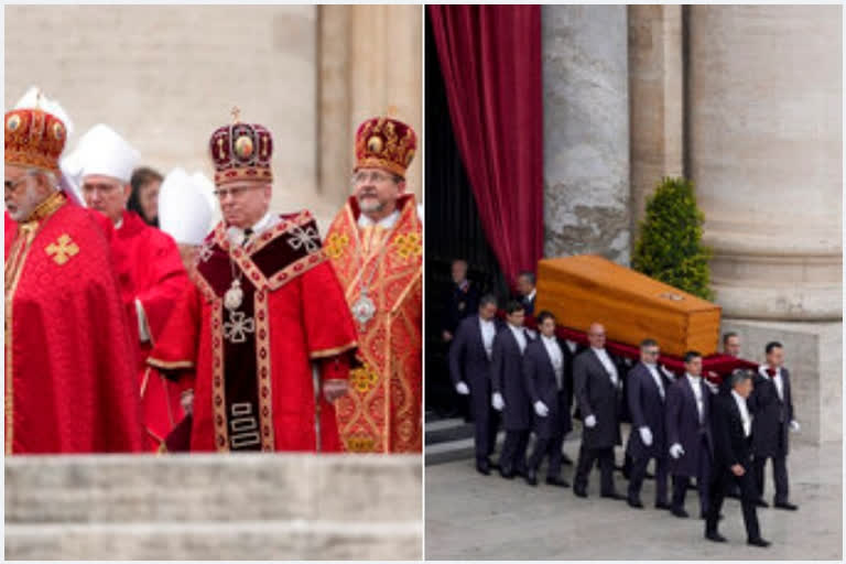 Coffin of Benedict XVI carried into St. Peter's Square for rare funeral