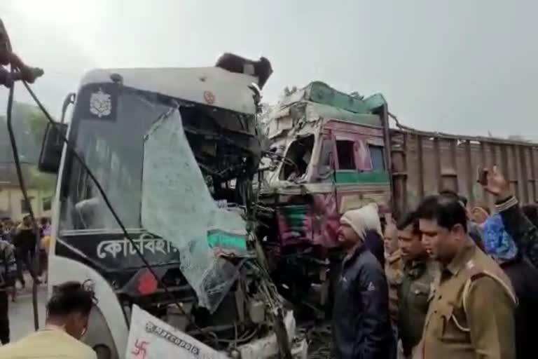 Bus and Truck Accident