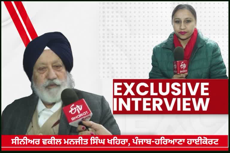 exclusive interview with Senior Advocate Manjit Singh Khaira on SYL issue