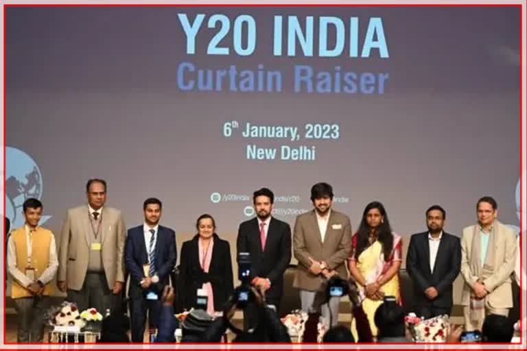 launches logo Theme Of Y20 summit