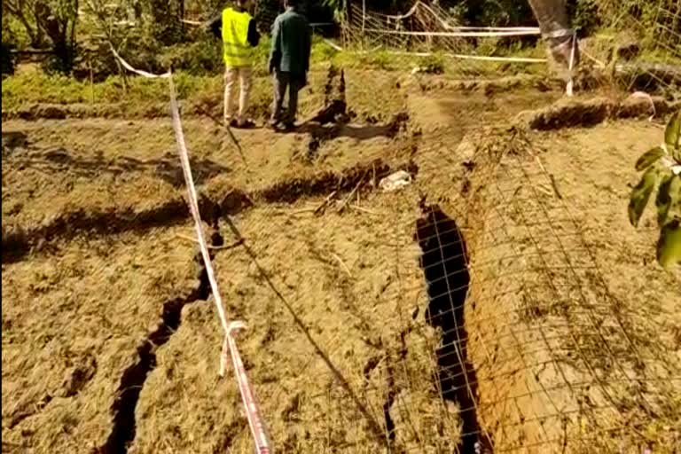 Landslide in Atali village