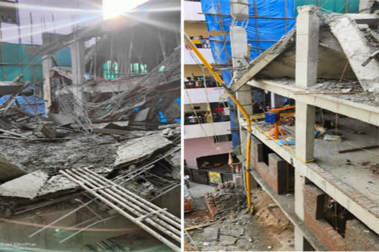 A building collapsed in Kukatpally