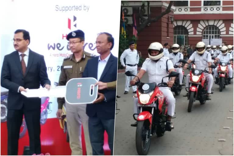 Kolkata Police got 50 Motorbikes for further improvement of Security in the city