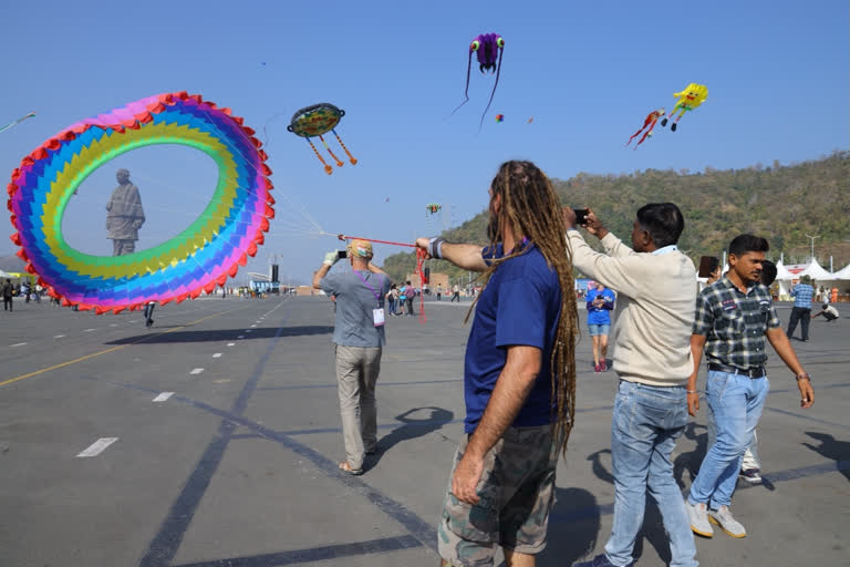 Chief Minister Bhupendra Patel inaugurated the International Kite Festival in Ahmedabad today