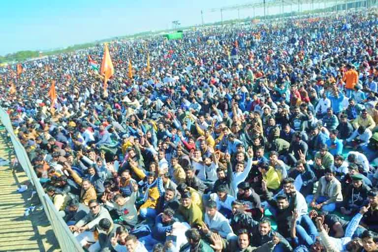 bhopal karni sena movement at jamboree ground