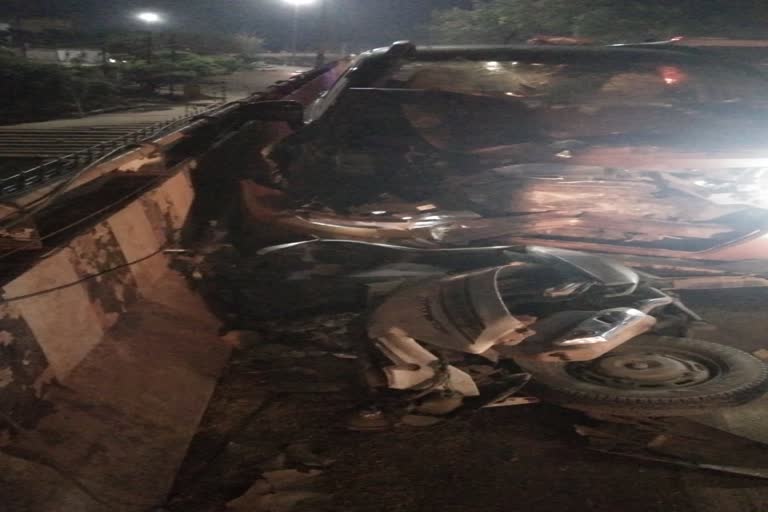car hit and dragged husband wife in chhattisgarh