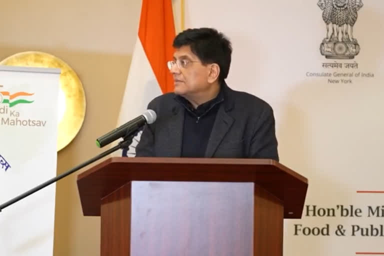 Commerce and Industry Minister Piyush Goyal urged American corporations that India is the place to be