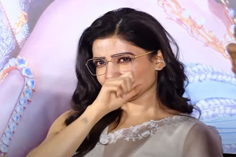 Samantha emotional in shakuntalam