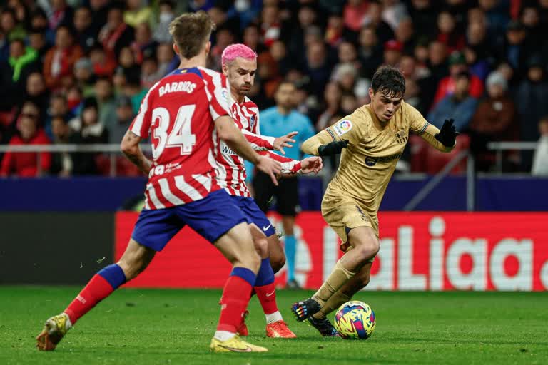 barcelona vs atletico madrid  La Liga  football match  Robert Lewandowski  रॉबर्ट लेवांडोवस्की  ला लीगा  बार्सिलोना बनाम एटलेटिको मैड्रिड