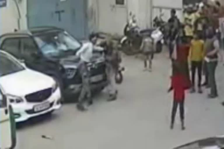 CCTV footage of knife attack on ASI of Mayapuri