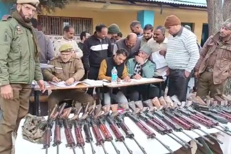 Ongoing allotment of guns to VDG in J&K's Rajouri