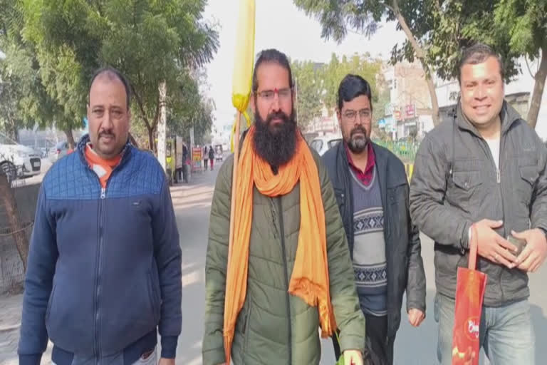 A young man walking across India to get Gaumata a national status