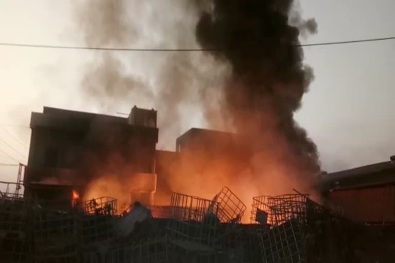 Fire at Chemical Factory