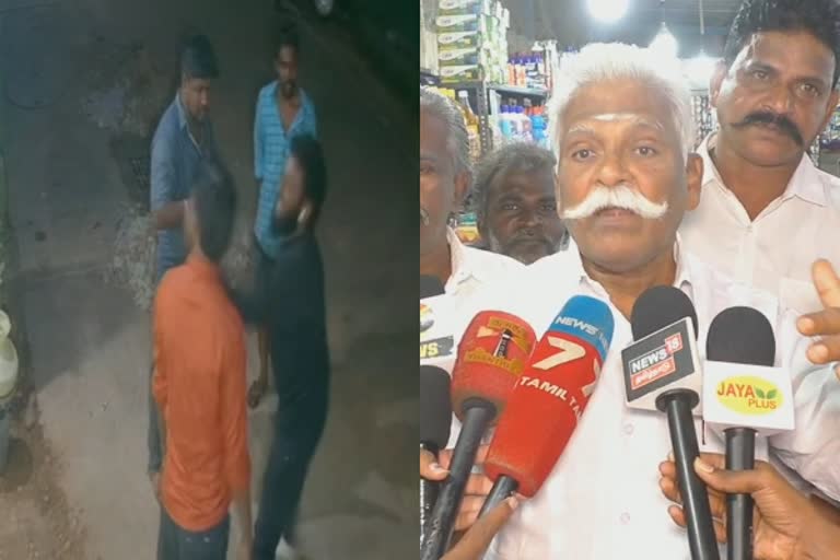 மளிகைகடை வியாபாரியை தாக்கிய மர்ம கும்பல்; போராட்டம் நடத்துவதாக வணிகர் சங்க தலைவர் எச்சரிக்கை