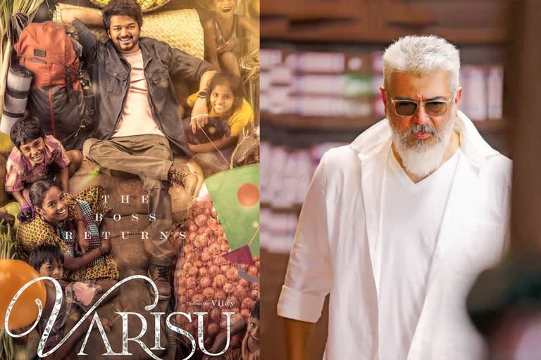 Ajith Kumar's film 'Thunivu' and Vijay's film 'Varisu' (Design photo- Social Media)