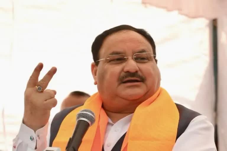 Etv Bharat JP Nadda visit Tripura on January 12 2023