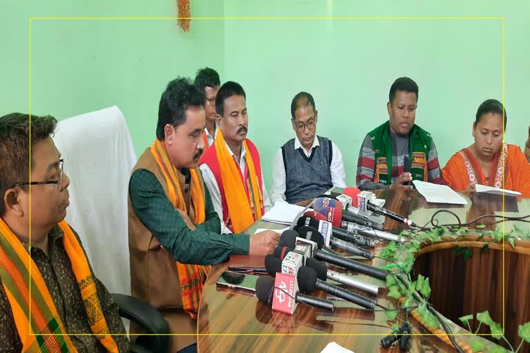 Tiwa Autonomous Council press meet in Morigaon