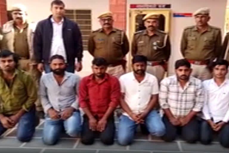 6 miscreants arrested by Nagaur Police while they were planning a murder in revenge