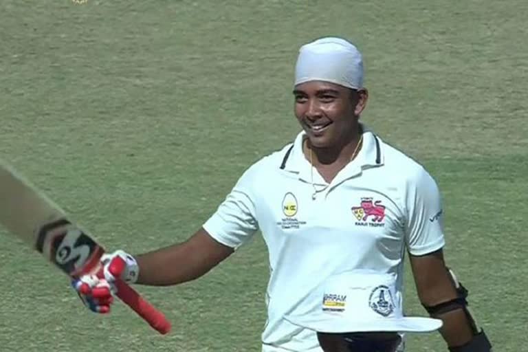 Prithvi shaw century