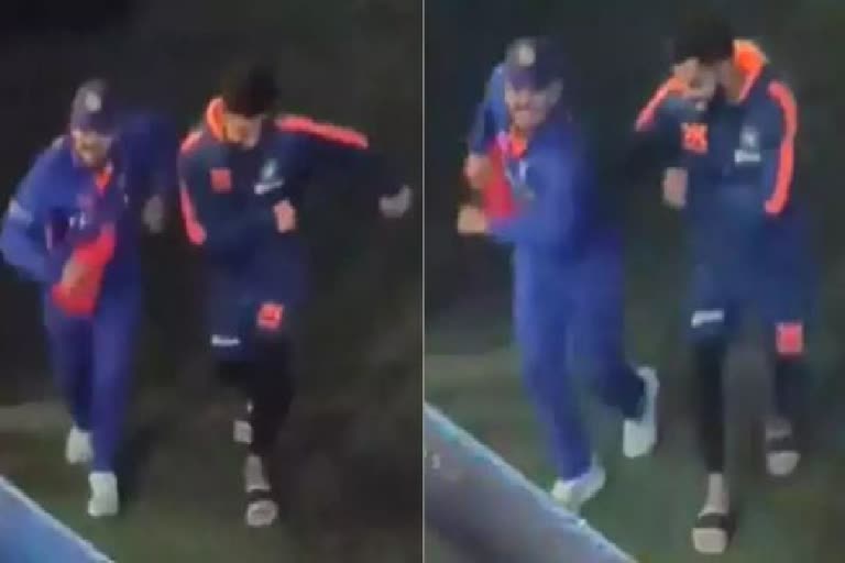 virat kohli ishan kishan dance after win