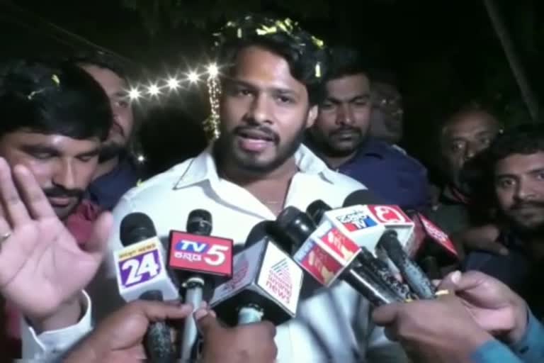 Nikhil Kumaraswamy talked to Media