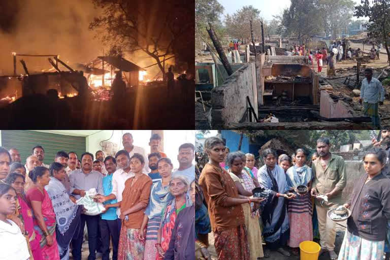 12 houses were gutted in AP