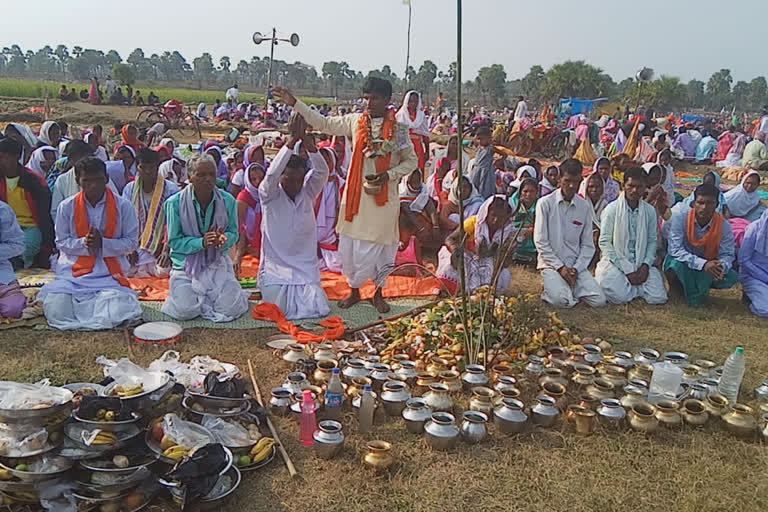 Safahod tribals gathered in Sheetpur Garam Kund