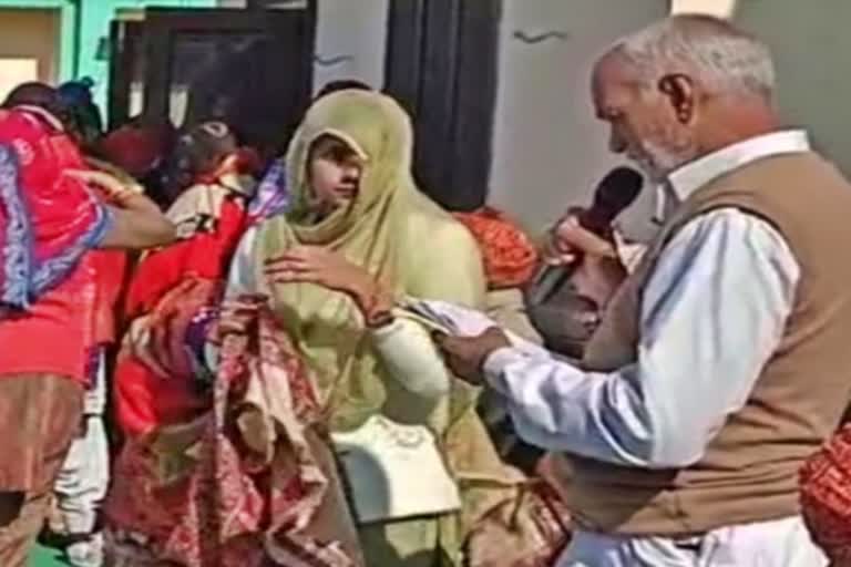 villagers honored the candidate  in hisar