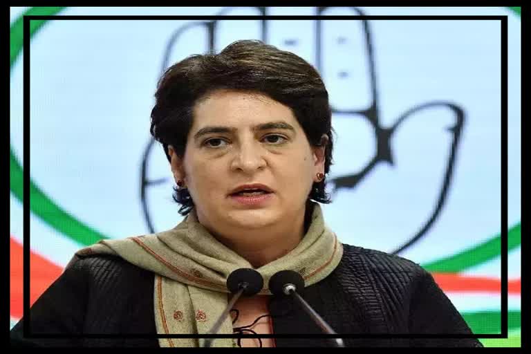 Priyanka Gandhi in Bengaluru today