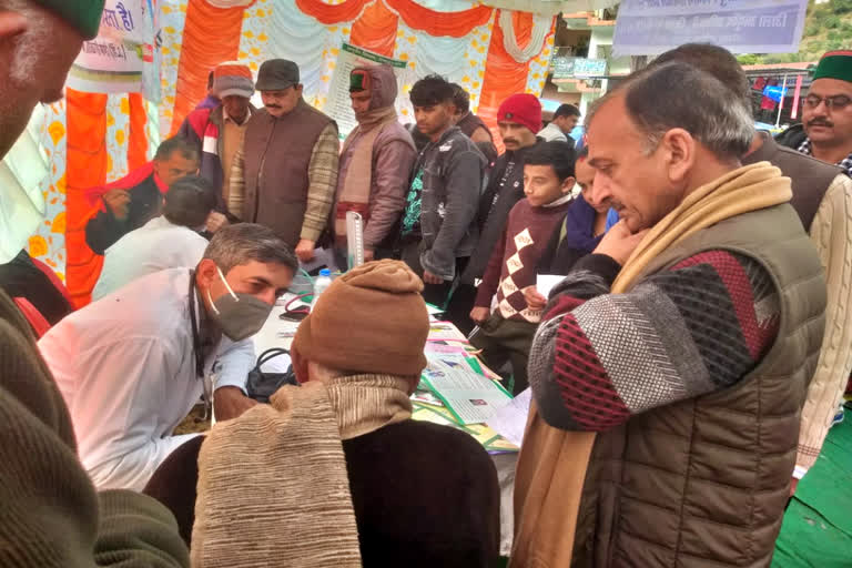 Health camp in Mandi.