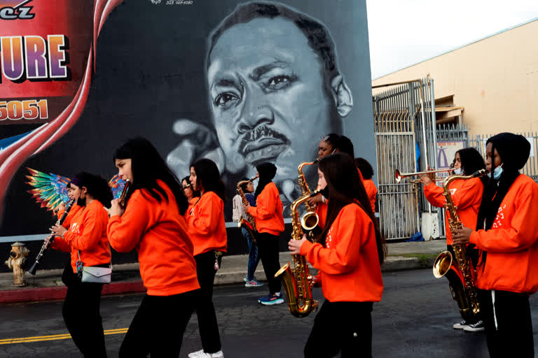 After a two-year hiatus because of the COVID-19 pandemic, the parade, America's largest Martin Luther King Day celebration, returned.