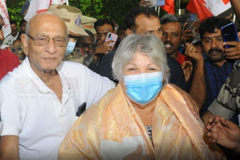 Aleida Guevara was accorded a warm welcome at the airport by CPI(M) state secretary G Balakrishnan