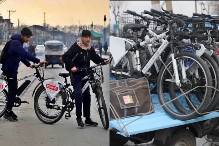 e bike service on different routes of Srinagar