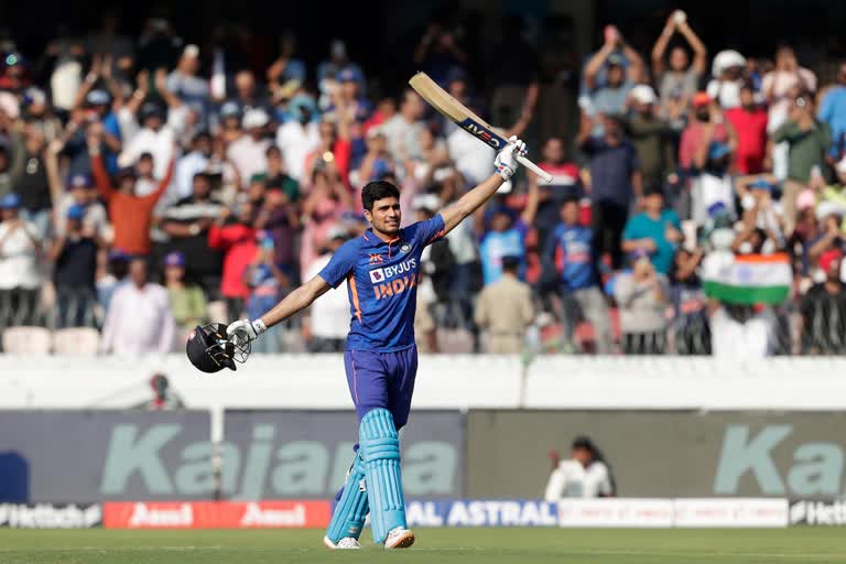 Shubman gill scored double hundred in ODI against new Zealand