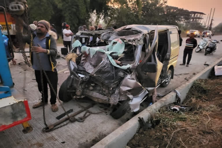 Nine people were killed in an accident on the Mumbai-Goa highway in Maharashtra's Raigad district.