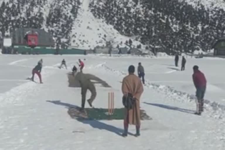 Snow Cricket Tournament in Gurez
