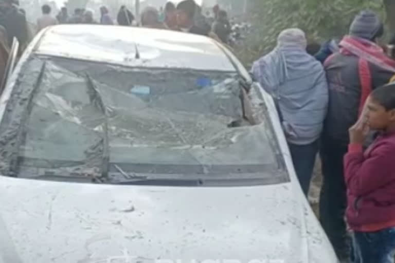 Honda City car fished out from Hapur pond in UP