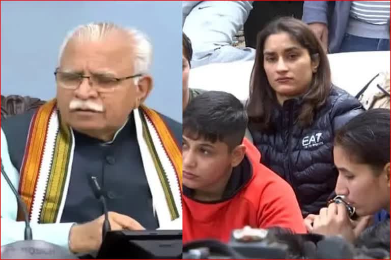 cm manohar lal on wrestler controversy